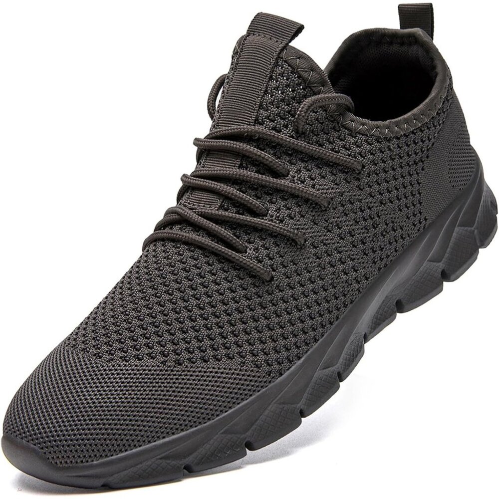 ⚡Mens Grey Running Fashion Tennis Walking Lightweight‎ Athletic Sneakers
